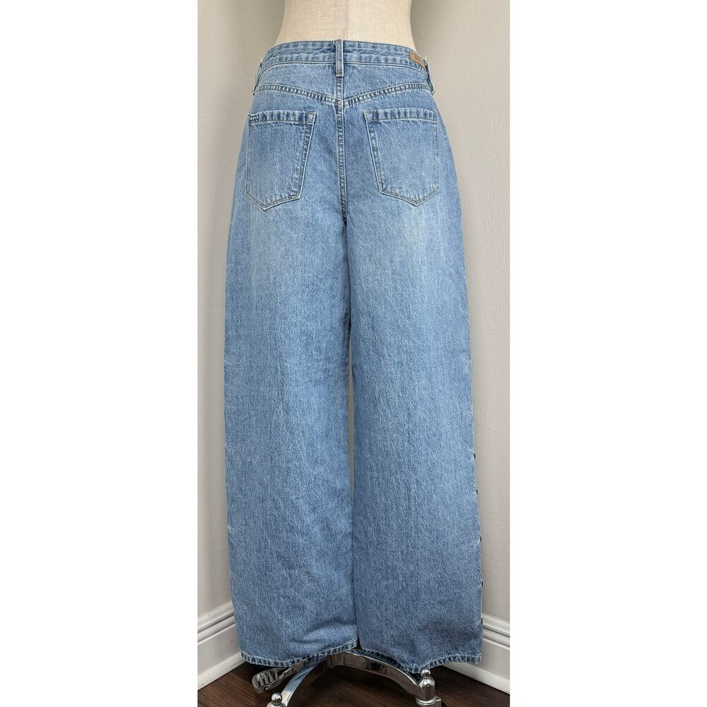 BLANKNYC The Franklin Wide Leg Studded Jeans Size 30 Y2K 90s Glam - Picture 4 of 16